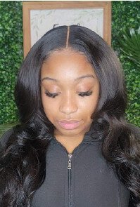 Smooth finished hairstyle from the salon gallery