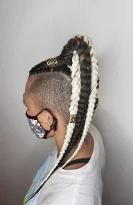 Braided ponytail work from the salon gallery